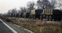 Из России через п/п «Изварино» зашли две колонны военной техники и двинули на Луганск